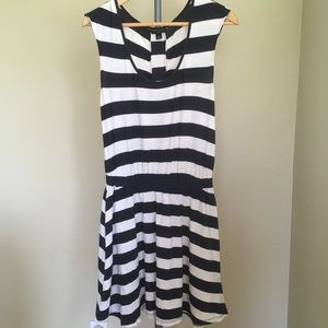 Banana Republic Blue and White Striped Dress